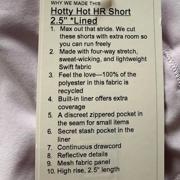 LULULEMON Hotty Hot Low-Rise Lined Short 2.5" - Picture 6 of 12